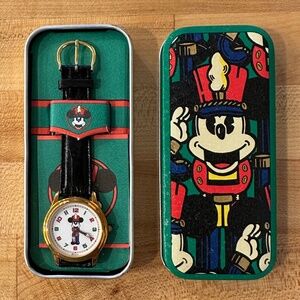 VTG Disney Mickey Mouse Nutcracker watch NEW IN BOX, 1991 Never used UNISEX